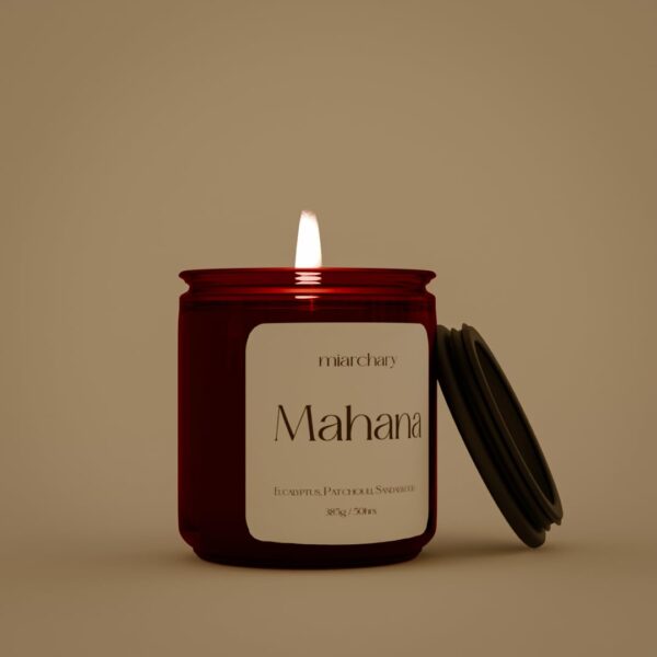 Mahana Scented Candle | Warm Coffee & Vanilla Fragrance | Luxury Soy Wax Candle | 50-Hour Burn Time | Hand-Poured